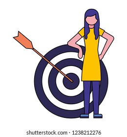 woman standing near target marketing