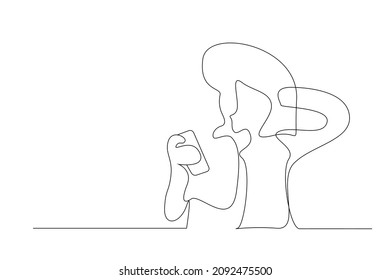 woman standing relax with phone in hand