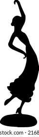 woman standing in stylish pose silhouette, woman logo, dancing girl vector, stylish woman illustration sketch drawing