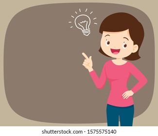 woman standing thinking get idea.youngwoman looking up on empty or blank.mother thinks about problem.Thoughtful people understand the problem.happy youngwoman find successful solution.