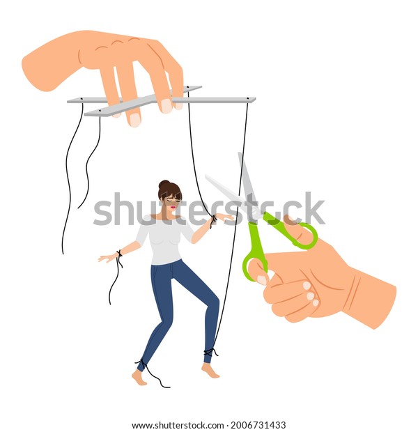 from toxic manipulations, manipulator hands with cut strings female marione...