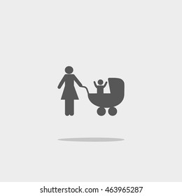woman with a stroller