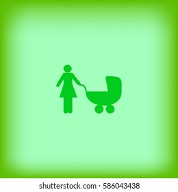 woman with a stroller