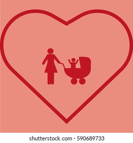woman with a stroller
