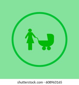 woman with a stroller
