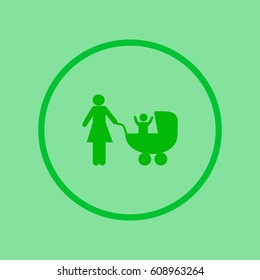 woman with a stroller