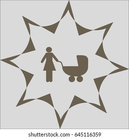 woman with a stroller