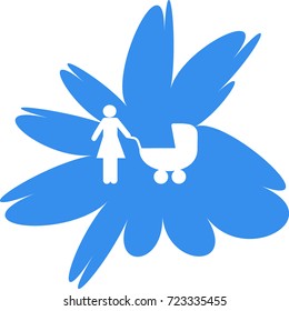 woman with a stroller