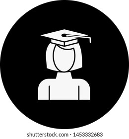 Woman Student icon for your project
