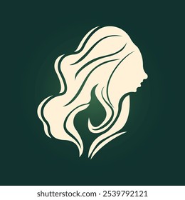 Woman stylist hair trendy artwork handsome abstract vector illustration colorful practical design.eps