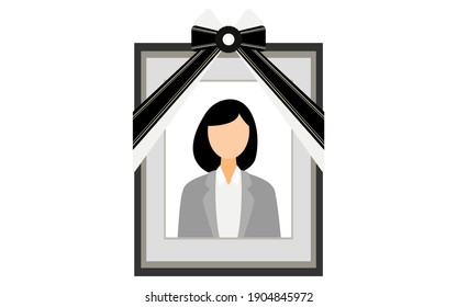 A woman in a suit reflected in the deceased