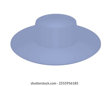 Woman summer hat. vector illustration