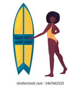 woman summer time vacations design