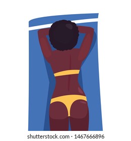 woman summer time vacations design
