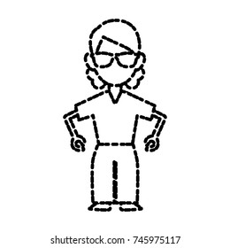 Woman with sunglasses