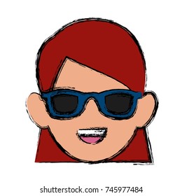 Woman with sunglasses