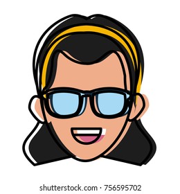 Woman with sunglasses