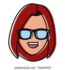 Woman with sunglasses
