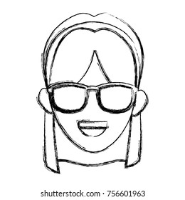 Woman with sunglasses
