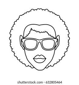woman with sunglasses icon