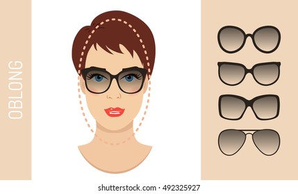 what shape of glasses for oblong face