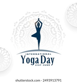 woman in surya namaskar pose for international yoga day 21st june vector