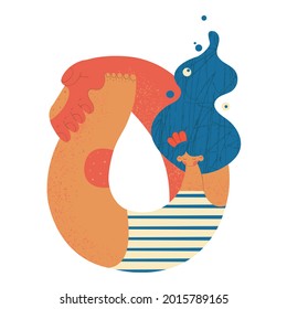 Woman swimming dream recreation sleep fantasy bodypositive feminism