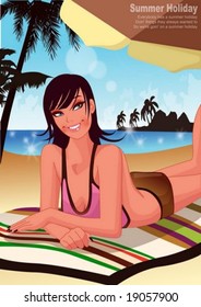Woman in Swimsuit