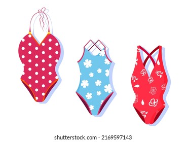 Woman Swimsuit Clipart Vector Illustration Isolated Stock Vector ...