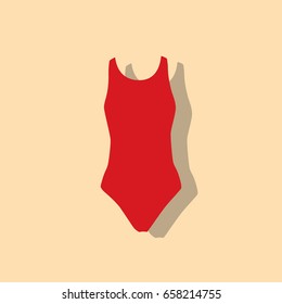 Woman swimsuit icon, vector illustration design. Summer objects collection.