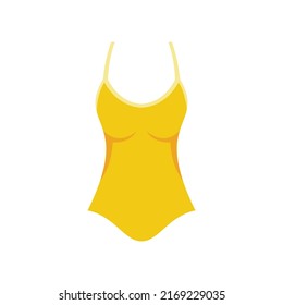 Woman Swimwear Icon. Flat Illustration Of Woman Swimwear Vector Icon Isolated On White Background