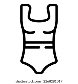 Woman swimwear icon outline vector. Extreme summer. Water sport