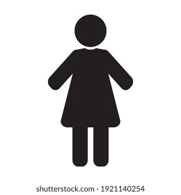 Woman Symbol Pictogram Wc Icon Stock Vector (Royalty Free) 1921140254 ...