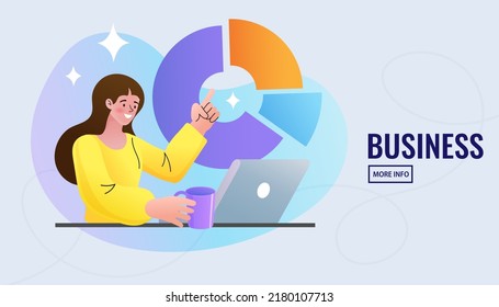 Woman taking part in business activity. Business concept. Online business, key to success, leadership, startup teamwork, collaboration abstract metaphor. Find information for businesses.
