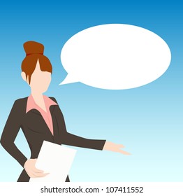 woman talking