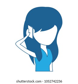 Woman Talking on Cellphone design