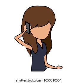 Woman Talking on Cellphone design