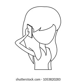 Woman Talking on Cellphone design