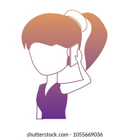 Woman Talking on Cellphone design