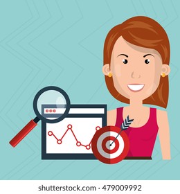 woman target page web search