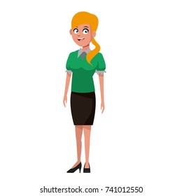 Woman teacher cartoon