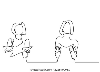 woman teaching sign language is showing with her hands