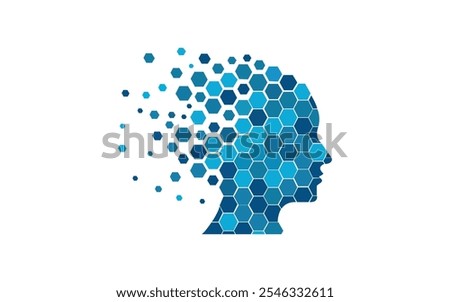 Woman technology Vector icon design artificial intelligence tech logo design