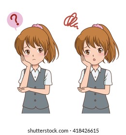 woman think