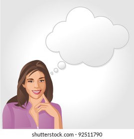 Woman thinking