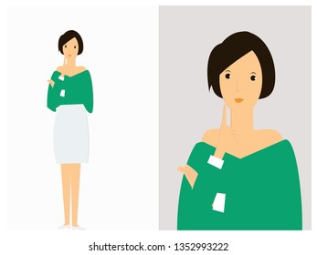 woman thinking concept