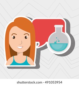 woman thinking creating bubble