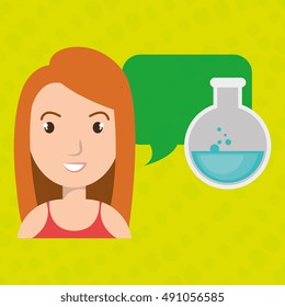 woman thinking creating bubble