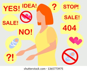 Woman is thinking. Woman decides. The woman makes decision. Make choice. Pumps and high heels. Decision.