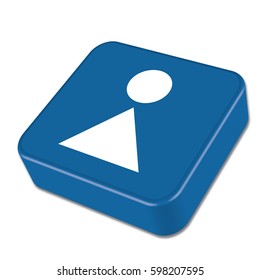 Woman Toilet vector icon

